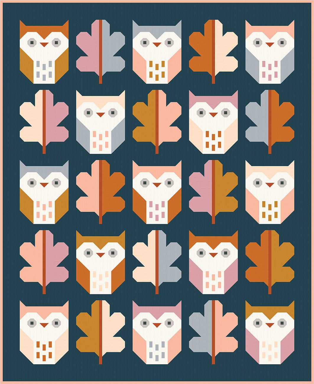 Schnittmuster Quilt "Night Owl Quilt Pattern" (Englisch)