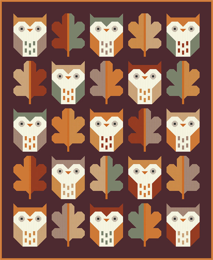 Schnittmuster Quilt "Night Owl Quilt Pattern" (Englisch)