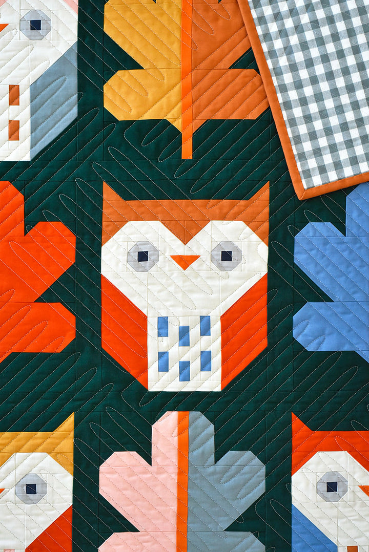 Schnittmuster Quilt "Night Owl Quilt Pattern" (Englisch)
