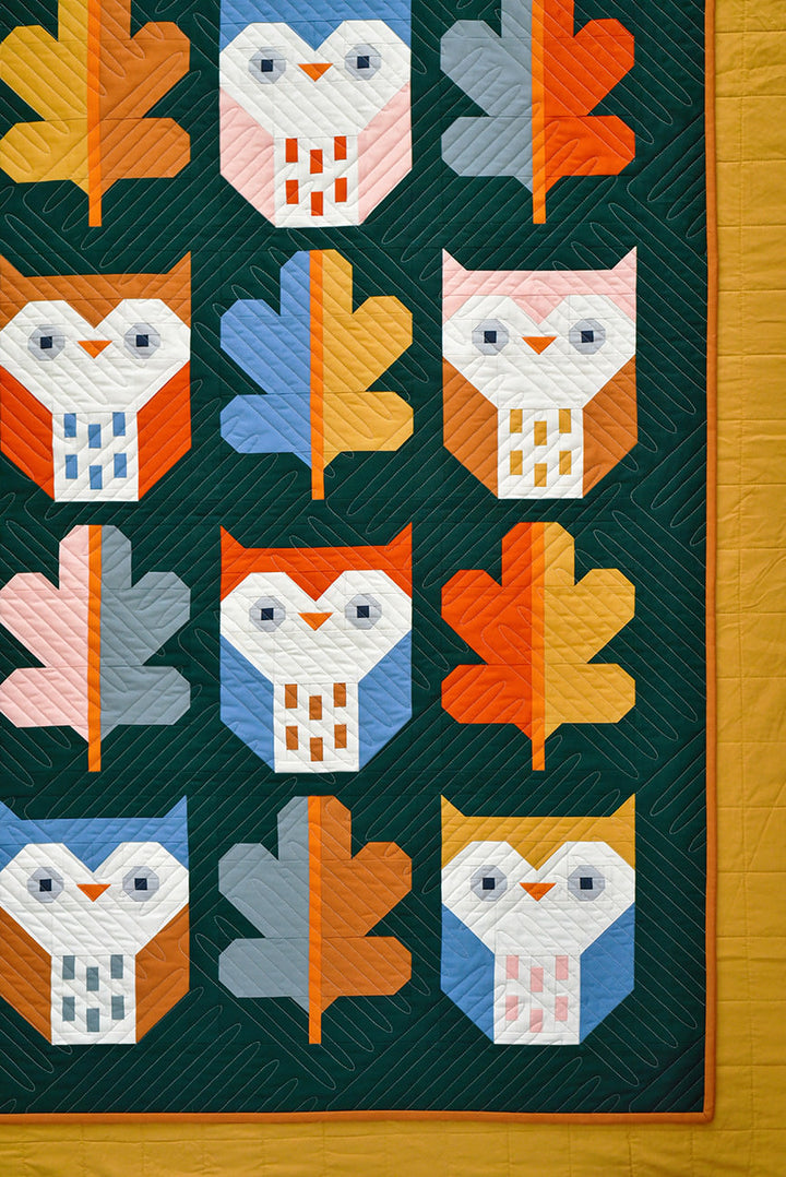 Schnittmuster Quilt "Night Owl Quilt Pattern" (Englisch)