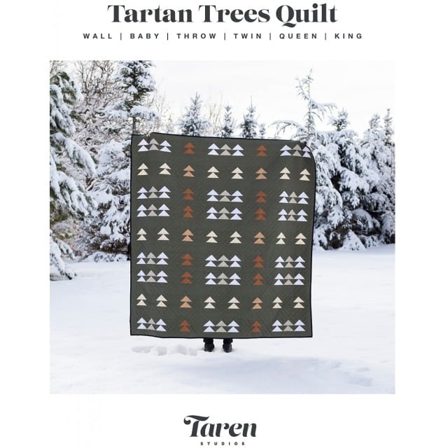 Schnittmuster Quilt "Tartan Trees" von Taren Studios (englisch)