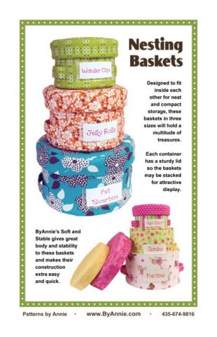 Schnittmuster "by Annie Nesting Baskets" (englisch)
