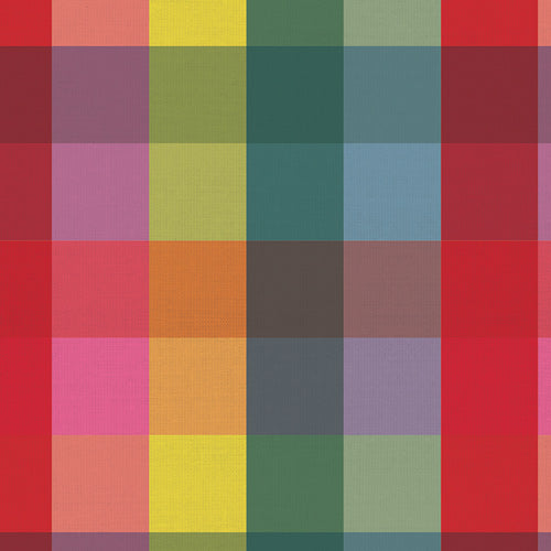Art Gallery Fabrics - Suzy Quilts - Picnic Wovens - Large Plaid in Rainbow
