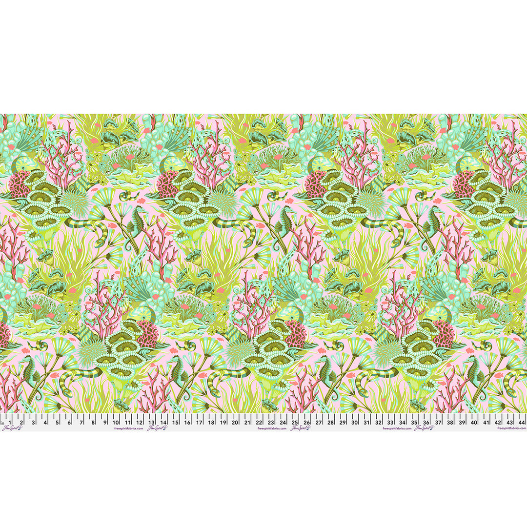 Tula Pink - Floral Reef - Reef What You Sew in Coralline
