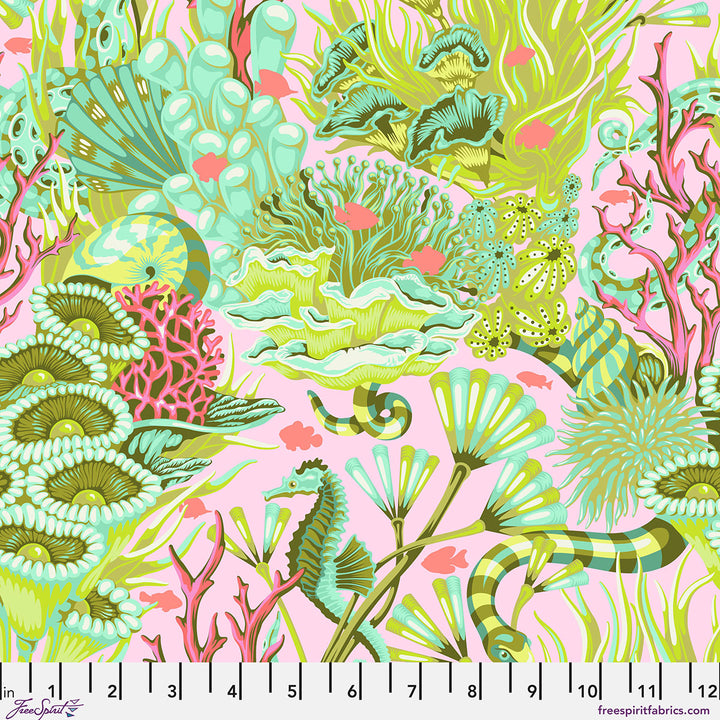 Tula Pink - Floral Reef - Reef What You Sew in Coralline