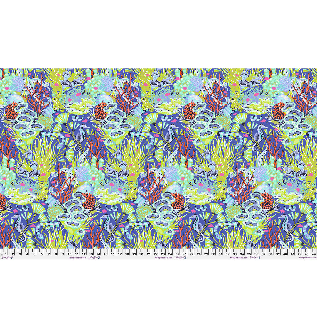 Tula Pink - Floral Reef - Reef What You Sew in Marine