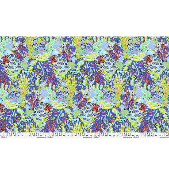 Tula Pink - Floral Reef - Reef What You Sew in Marine
