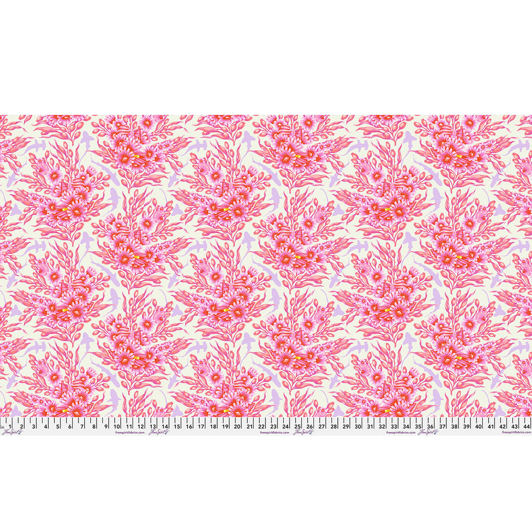 Tula Pink - Floral Reef - Shadow Sharks in Delphine