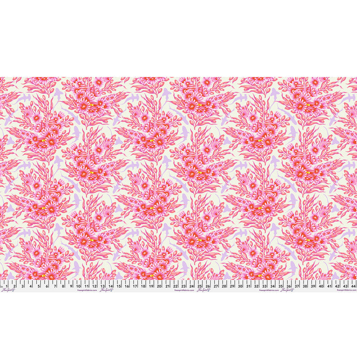 Tula Pink - Floral Reef - Shadow Sharks in Delphine