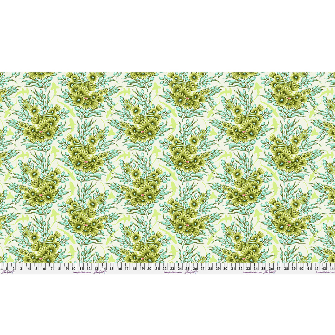 Tula Pink - Floral Reef - Shadow Sharks in Seagrass
