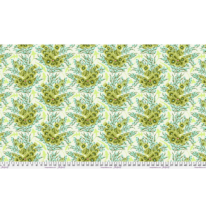 Tula Pink - Floral Reef - Shadow Sharks in Seagrass