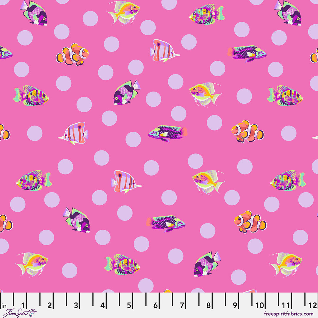Tula Pink - Floral Reef - School Crossing in Delphine