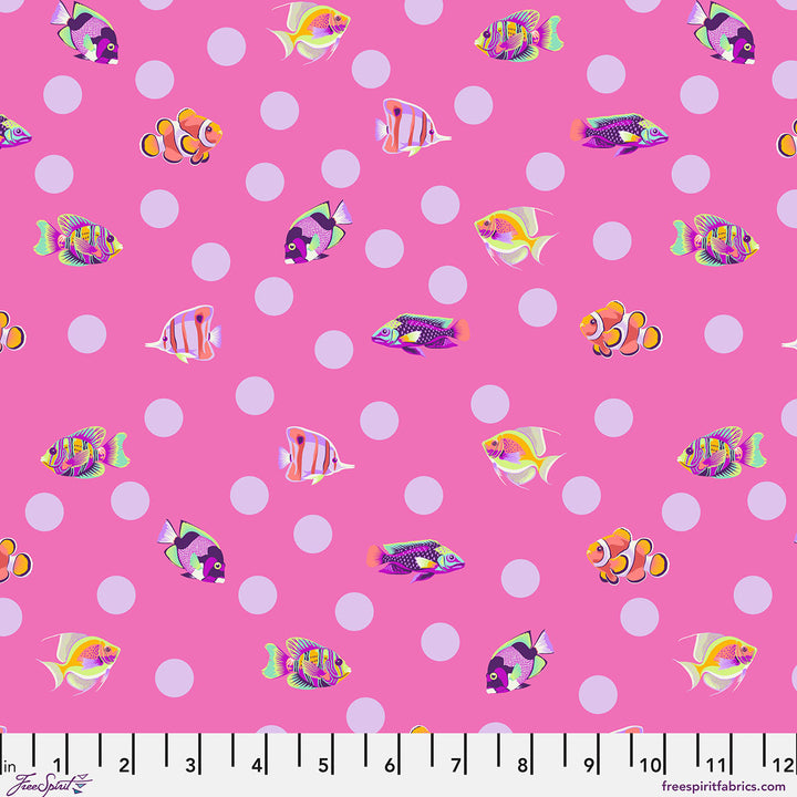 Tula Pink - Floral Reef - School Crossing in Delphine