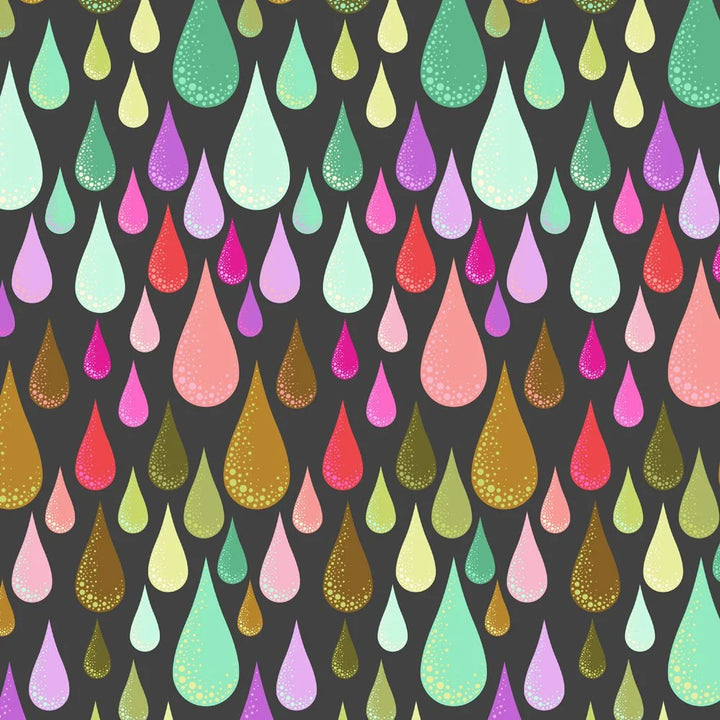 Tula Pink - Prince Charming Déjà Vu - Dew Drops in Licorice