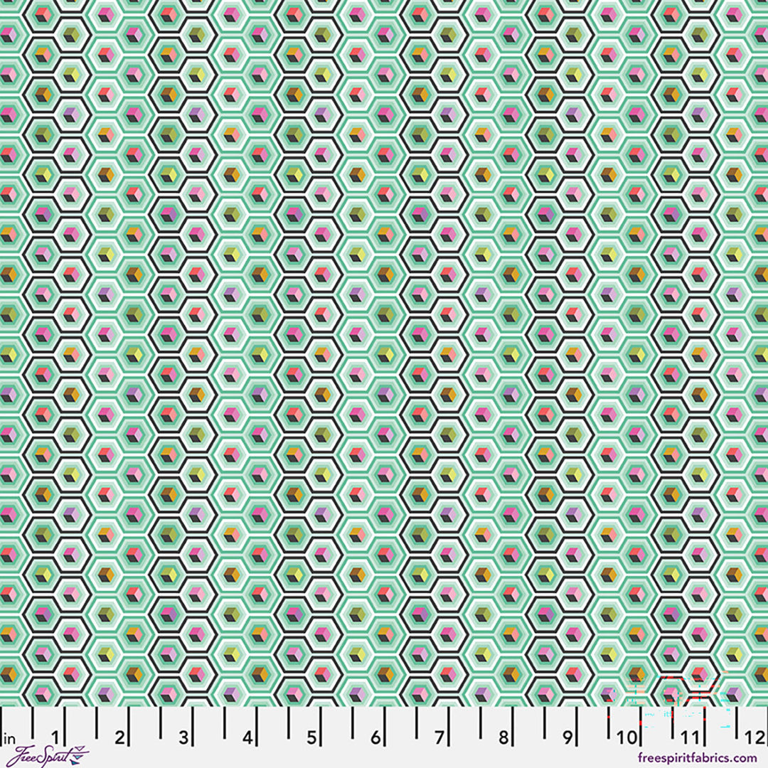 Tula Pink - Prince Charming Déjà Vu - Hex Box in Sweetmint