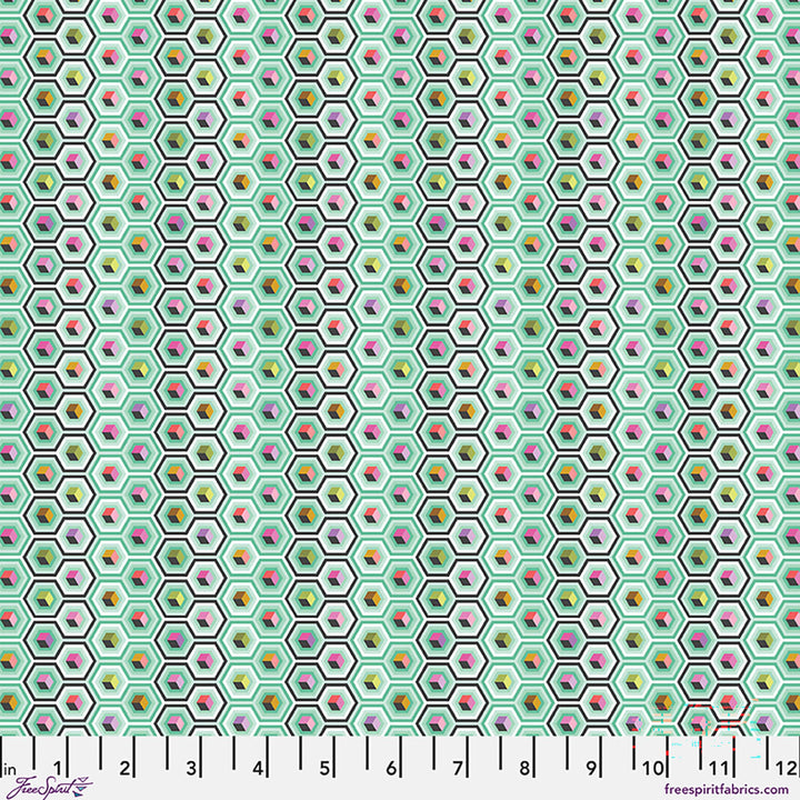 Tula Pink - Prince Charming Déjà Vu - Hex Box in Sweetmint