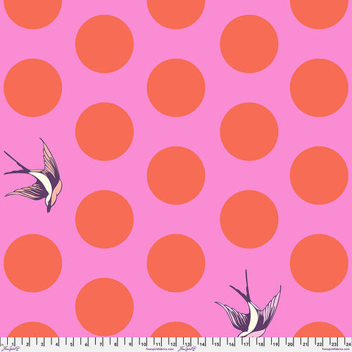 Tula Pink  - Free Fall - extrabreiter Rückseitenstoff in Honey