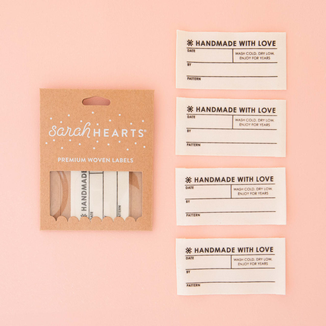 Webetiketten von Sarah Hearts: Quilt Info Large