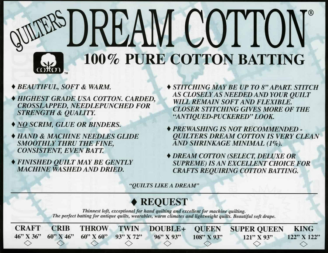 Quilters Dream Request - Twin Size (93X72 Inch abgepackt)