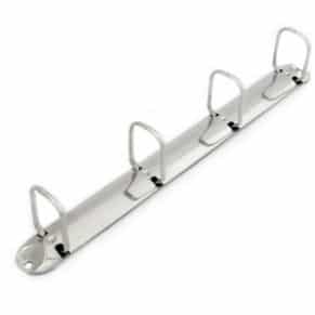 Ringbuchmechanik Silber A4 mit Patronenknopf