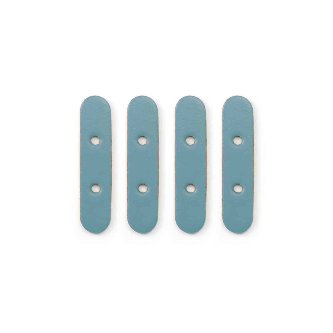 Miyako - Verstärkungen für Taschenhenkel (4-er Set) in Rauchblau/Orage