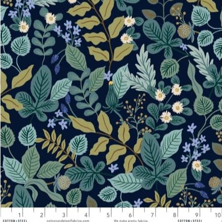 Rifle Paper Co. - Vintage Garden - Verte - Navy Rayon/Viskose