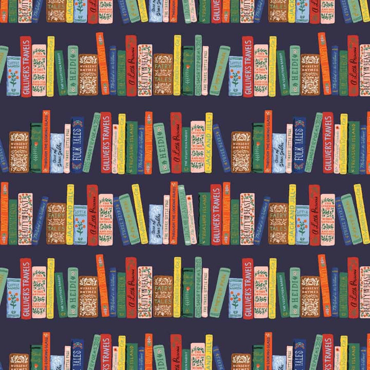 Rifle Paper Co. - Curio - Book Club - Navy Metallic