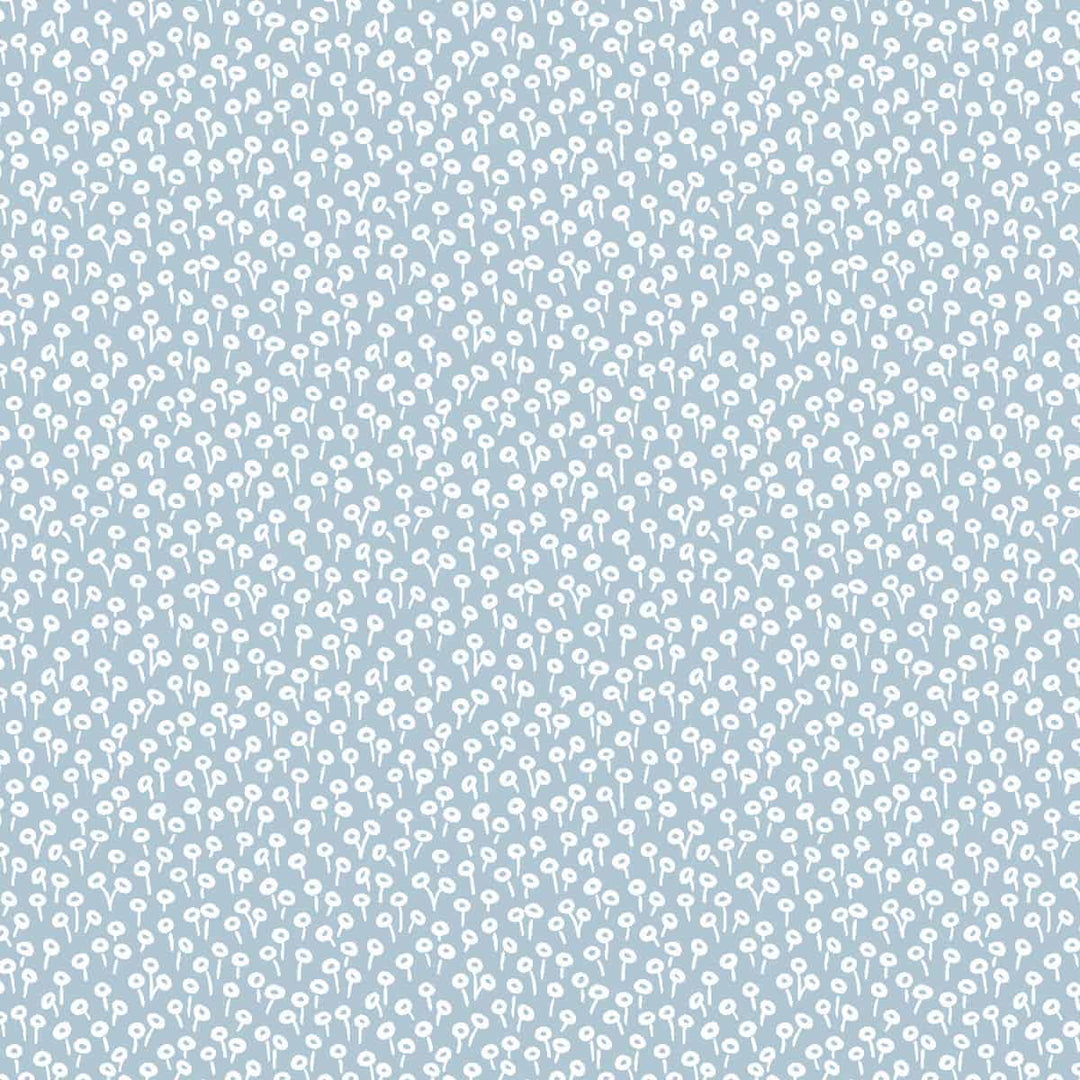 Schrägband Rifle Paper Co. Tapestry Dots in Blau 25mm