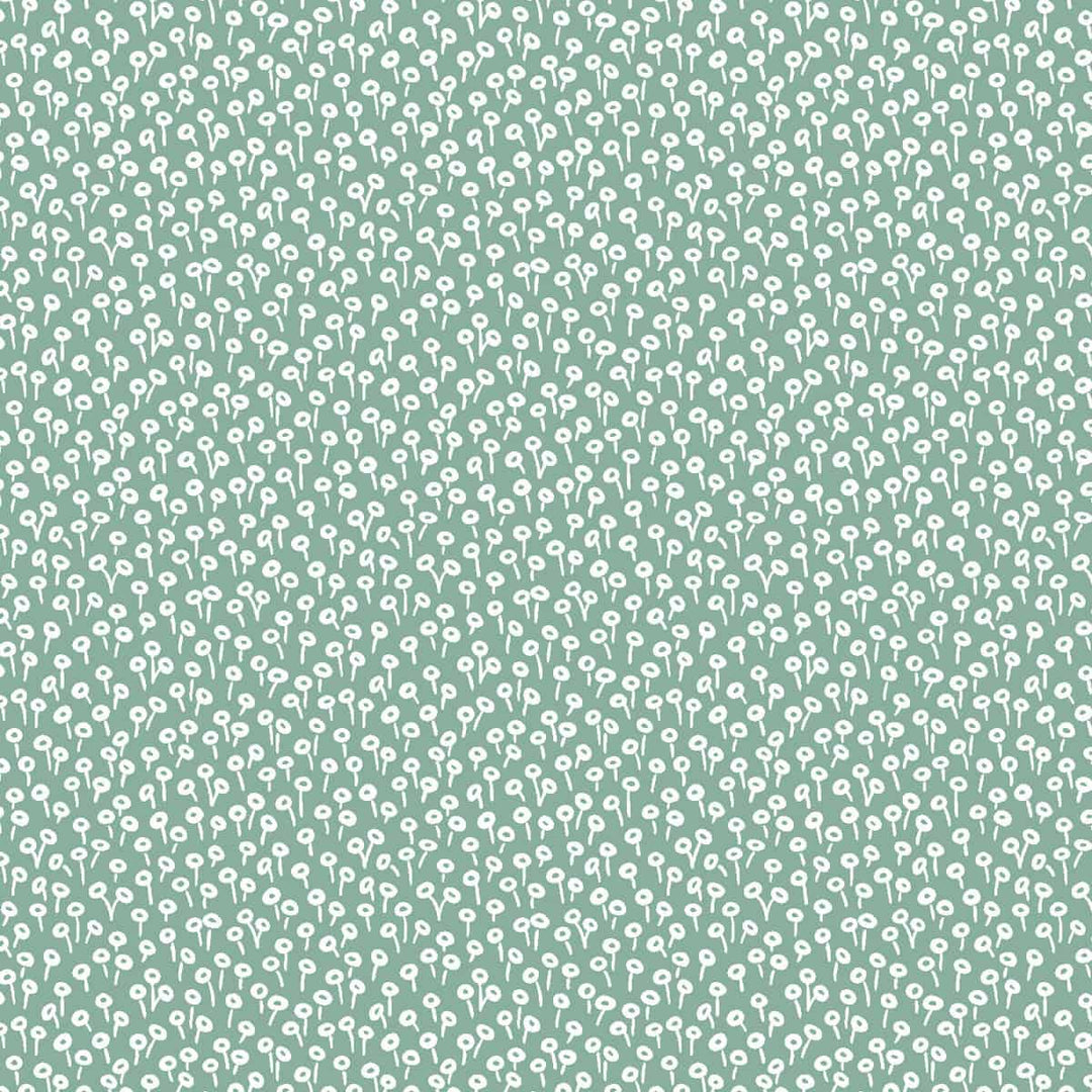 Schrägband Rifle Paper Co. Tapestry Dots in Grün 25mm