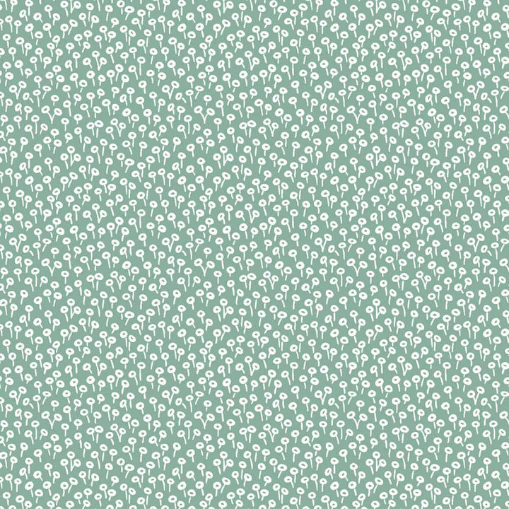 Schrägband Rifle Paper Co. Tapestry Dots in Grün 25mm