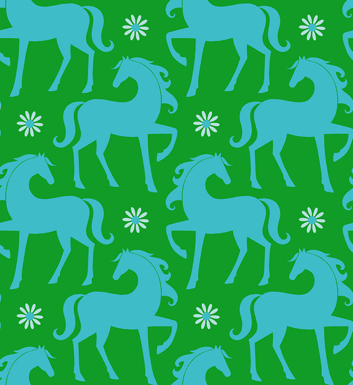 Ruby Star Society - Melody Miller - Carousel - Fancy Horse in Verdant