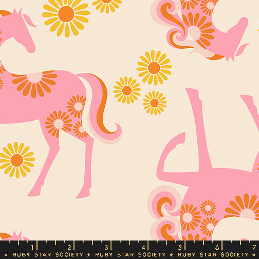 Ruby Star Society - Melody Miller - Carousel - Carousel Horse in Natural (CANVAS)