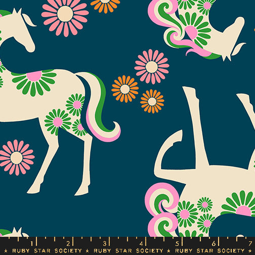 Ruby Star Society - Melody Miller - Carousel - Carousel Horse in Light Galaxy (CANVAS)