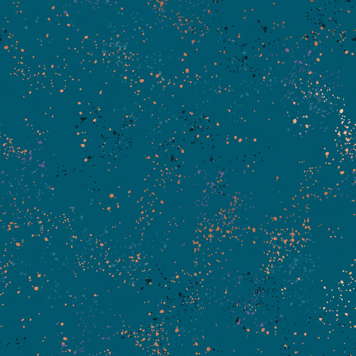 Ruby Star Society - Rashida Coleman Hale - Speckled Canvas - Teal (Canvas)