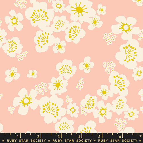 Ruby Star Society - Rashida Coleman Hale - Paper Cuts 2 - Hana in Peach Blossom (Musselin/Double Gauze)