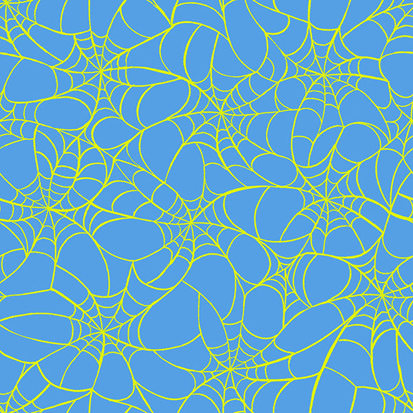 Ruby Star Society - Sarah Watts - Glow Garden - Tangled Web in Lindley Blue