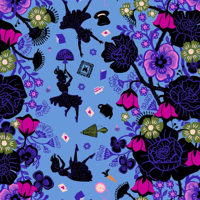 Ruby Star Society - Sarah Watts - Hello Alice - Rabbit Hole in Lindley Blue