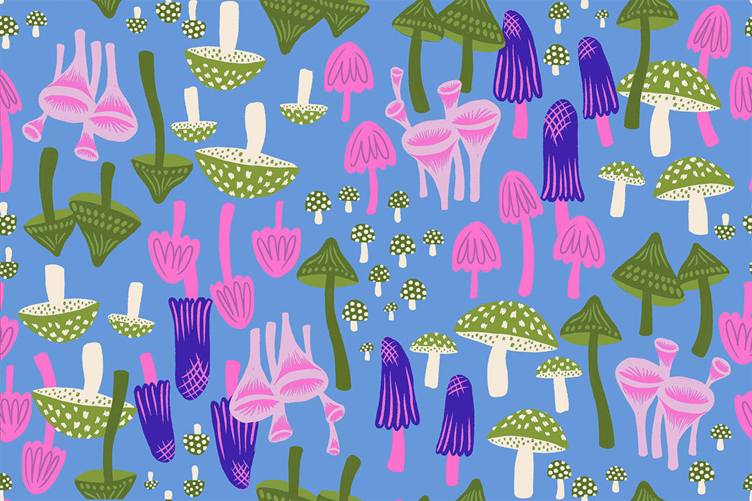 Ruby Star Society - Sarah Watts - Hello Alice - Mushroom Land in Lindley Blue