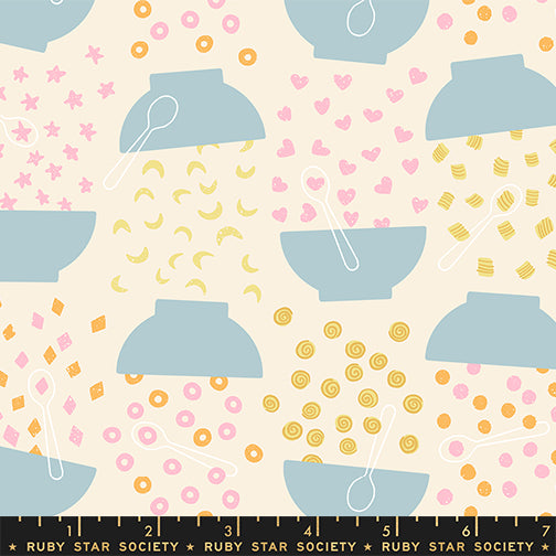 Ruby Star Society - Kimberly Kight - Egg and Friends - Flying Cereal in Natural