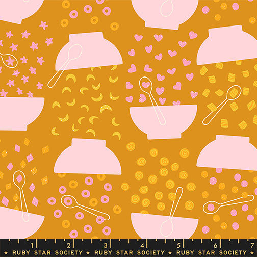 Ruby Star Society - Kimberly Kight - Egg and Friends - Flying Cereal in Honey