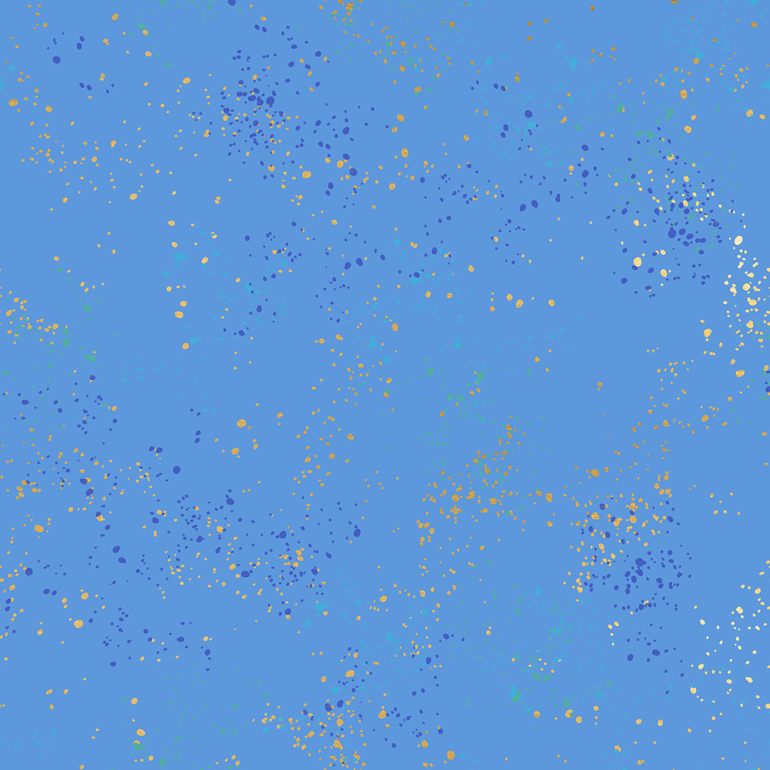 Speckled in Metallic Lindley Blue
