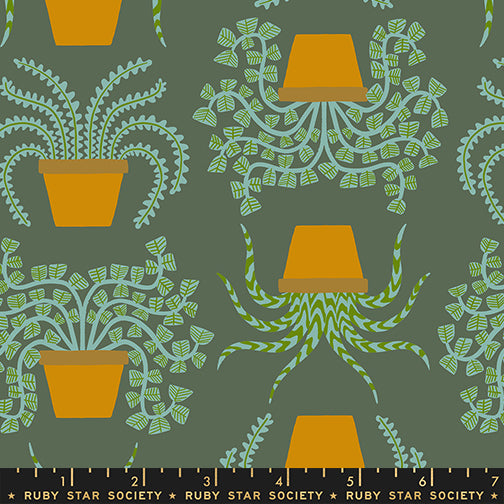 Ruby Star Society - Collaborative Collection - Calathea - Planties in Seaweed