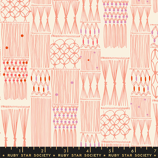 Ruby Star Society - Collaborative Collection - Calathea - Wall Hanging in Melon