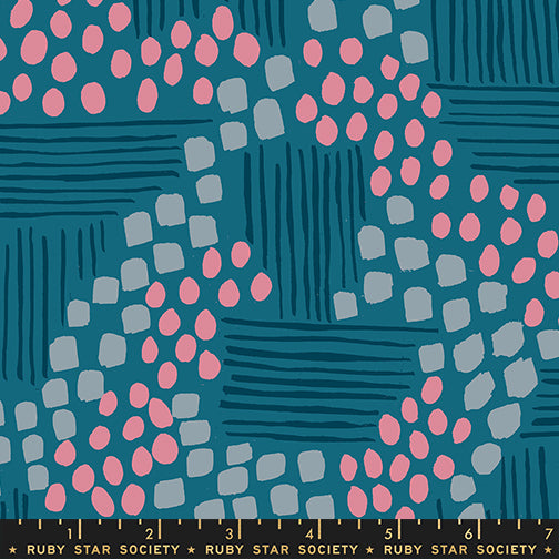 Ruby Star Society - Jen Hewett - Reimagined Landscapes - Aerial View in Teal