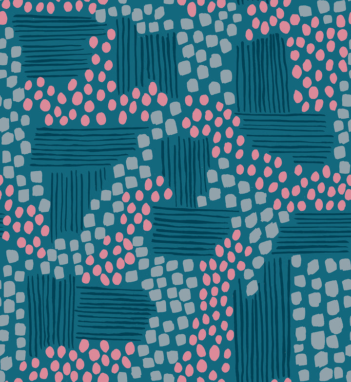 Ruby Star Society - Jen Hewett - Reimagined Landscapes - Aerial View in Teal