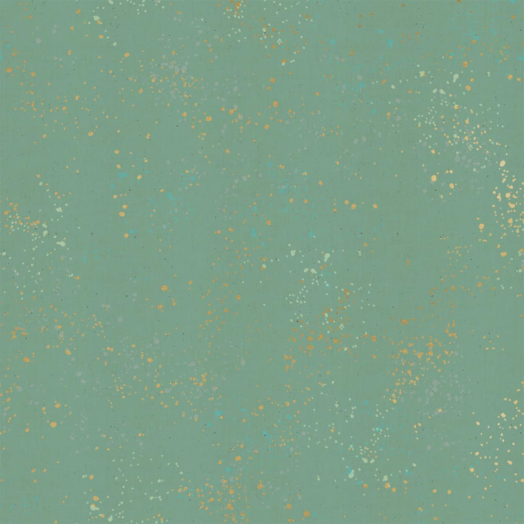 Speckled in Soft Aqua Metallic