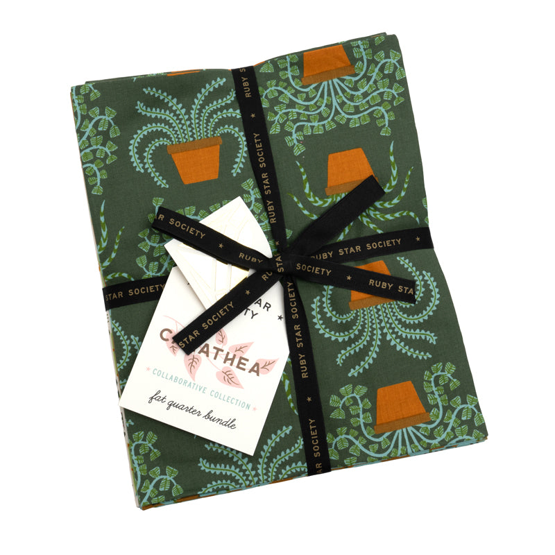 Ruby Star Society - Collaborative Collection - Calathea - Overlapping Leaves in Pecan
