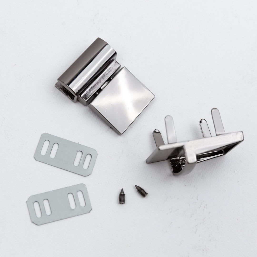 Steckschloss "Rügen" in Gunmetal (25mm breit)