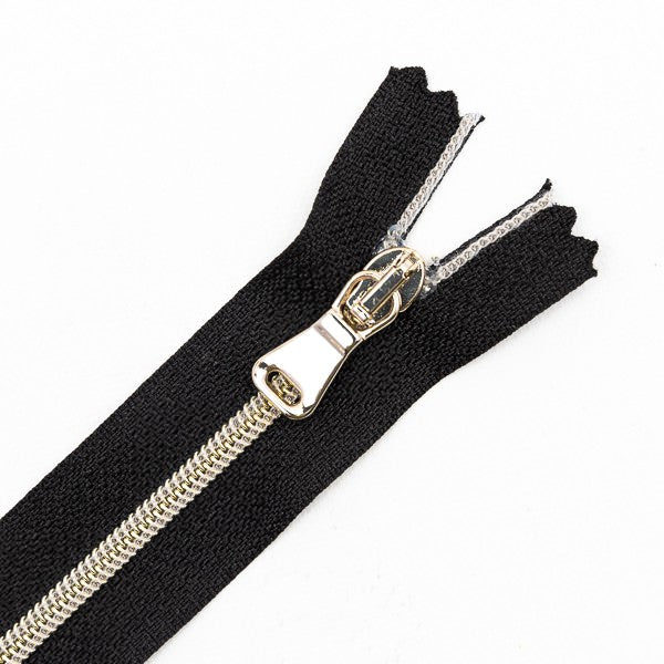 Premium Reißverschluss - 50cm - schmal in Schwarz