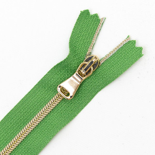 Premium Reißverschluss - 50cm - schmal in Matcha